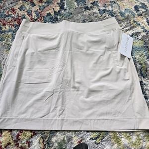 Athleta Cream A-line Mini Skirt Casual Resort Wear